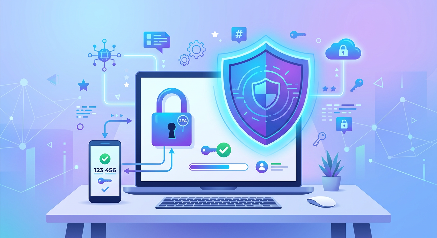 仮想通貨のセキュリティ対策の重要性を示すイラスト
